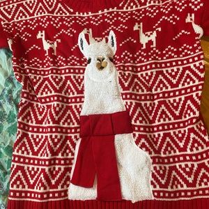 Cute llama Christmas sweater!